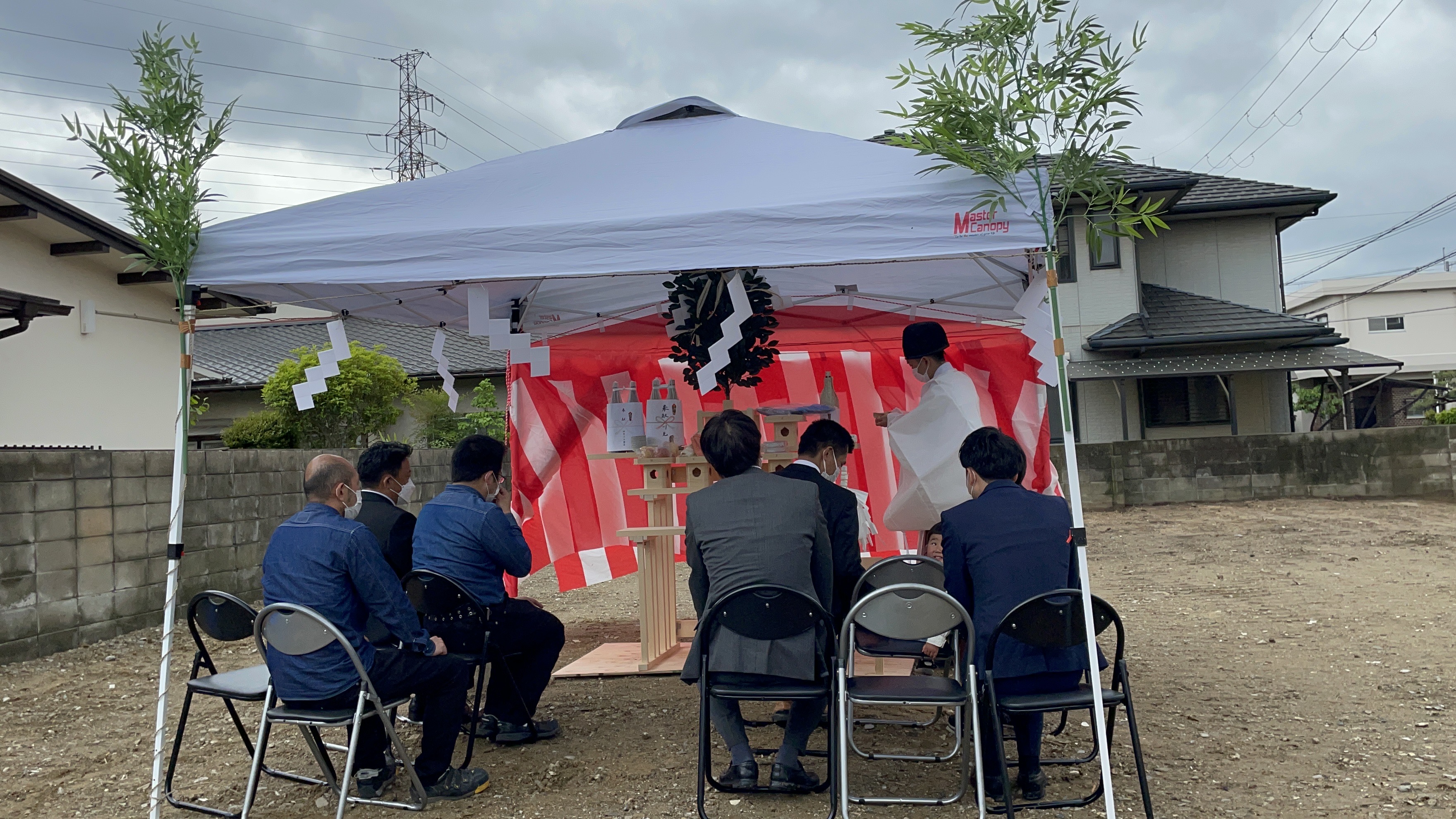 大阪府茨木市鮎川K様邸新築工事　地鎮祭